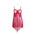 Chemise de nuit dos nu en dentelle